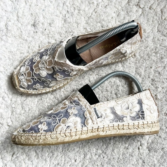 JOY&MARIO Handmade Women’s Slip-On Espadrille Mesh Loafers Flats in Beige Sz 40 - Picture 1 of 9